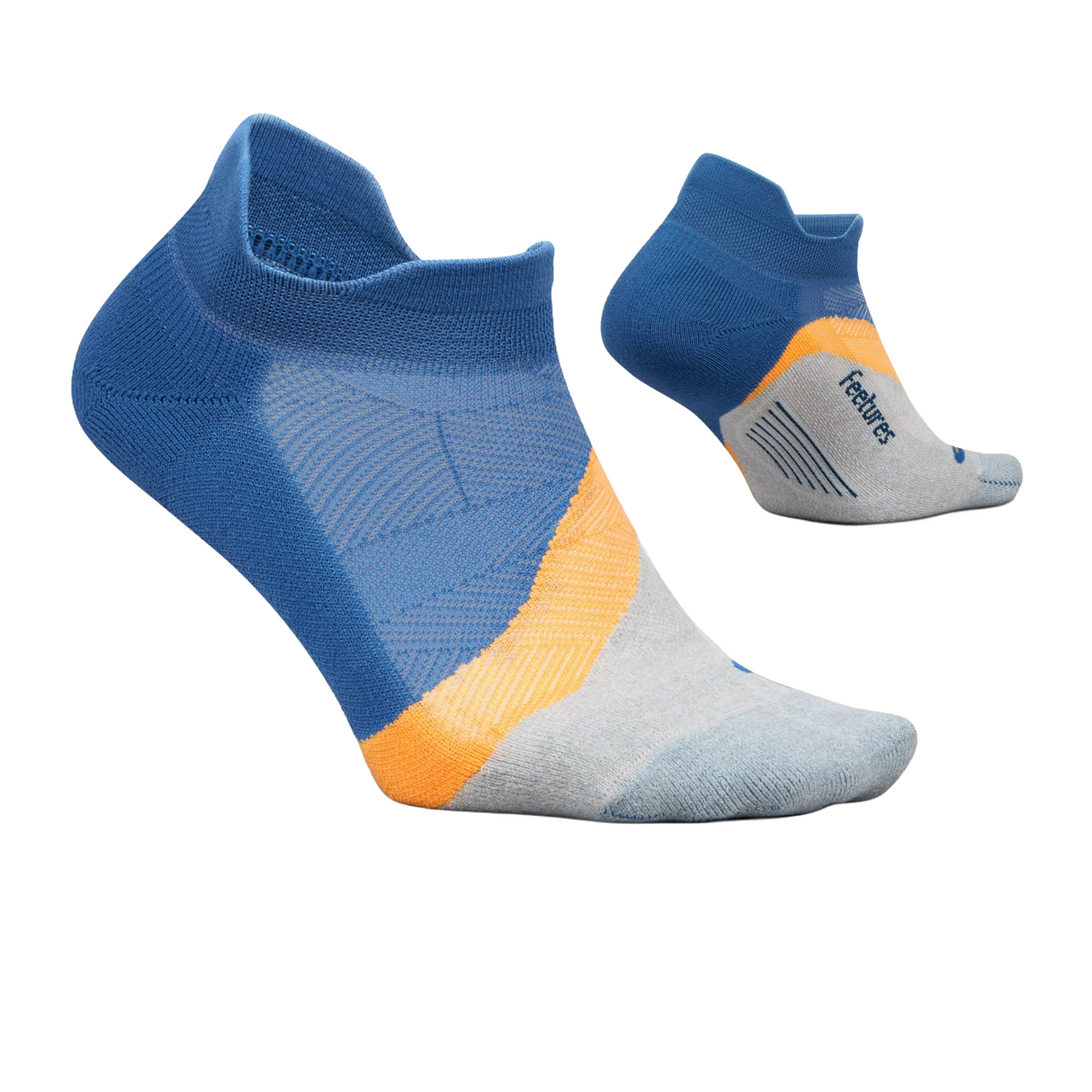 Feetures Elite Light Cushion No Show Tab Sock (Unisex) - Rally Blue Accessories - Socks - Performance - The Heel Shoe Fitters