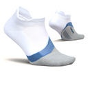 Feetures Elite Light Cushion No Show Tab (Unisex) - White Tide