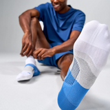 Feetures Elite Ultra Light No Show Tab (Unisex) - White Tide