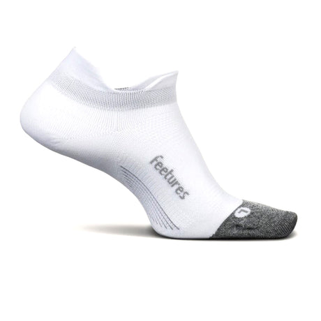 Feetures E55158 Elite Ultra Light No Show Tab Sock (Unisex) - White Accessories - Socks - Performance - The Heel Shoe Fitters