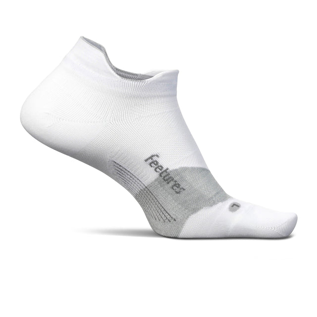 Feetures E557158 Elite Ultra Light No Show Tab Sock (Unisex) - White Accessories - Socks - Performance - The Heel Shoe Fitters