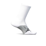 Feetures Elite Light Cushion Crew Sock (Unisex) - White Accessories - Socks - Performance - The Heel Shoe Fitters