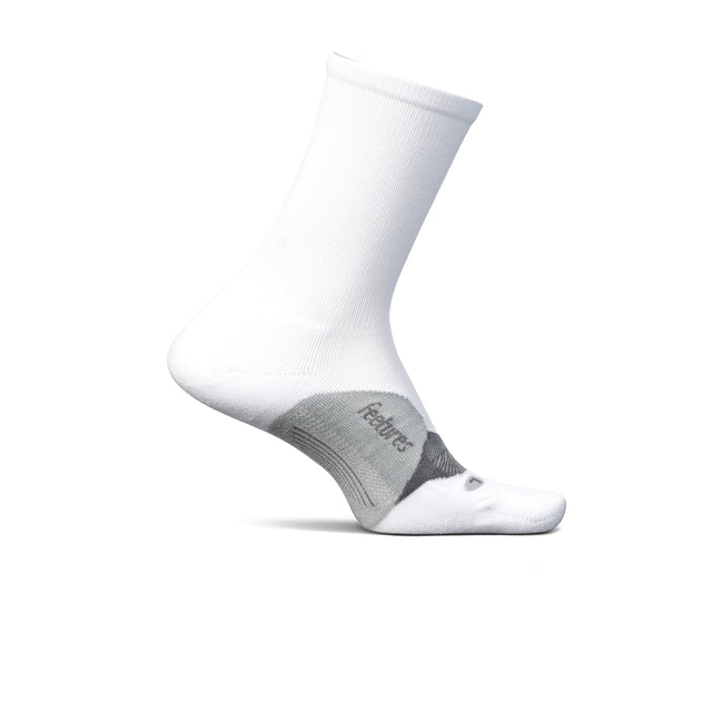 Feetures E9033158 Elite Light Cushion Crew Sock (Unisex) - White Accessories - Socks - Performance - The Heel Shoe Fitters