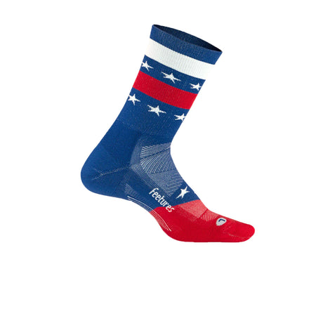 Feetures Elite Light Cushion Limited Edition Mini Crew Sock (Unisex) - Stars and Stripes Accessories - Socks - Performance - The Heel Shoe Fitters