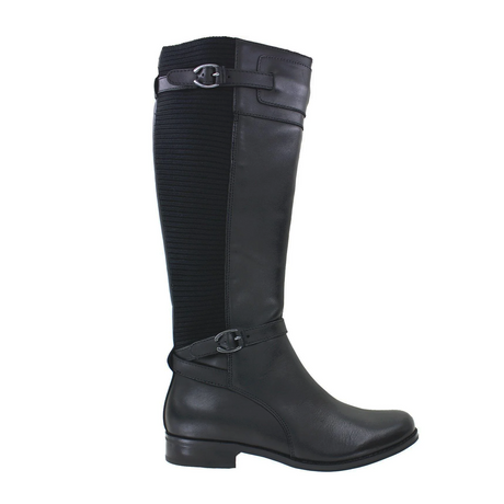 Aetrex Chelsea Riding Boot (Women) - Black Leather Boots - Fashion - High - The Heel Shoe Fitters