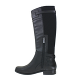 Aetrex Chelsea Riding Boot (Women) - Black Leather Boots - Fashion - High - The Heel Shoe Fitters