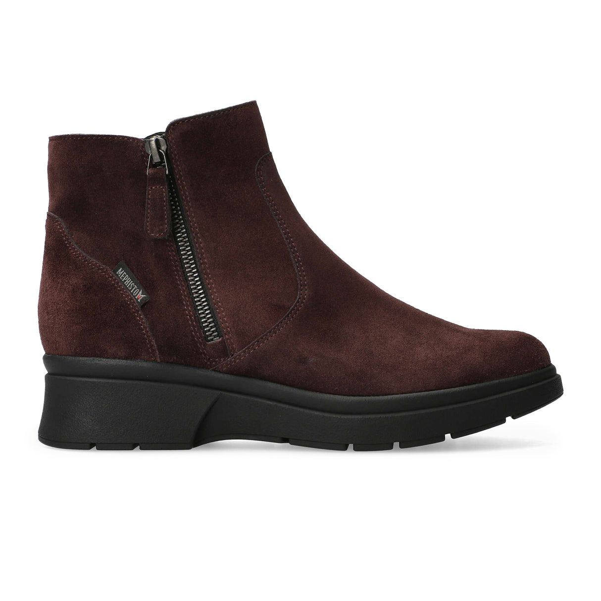 Mephisto Doucia Ankle Boot (Women) - Plum Boots - Casual - Mid - The Heel Shoe Fitters