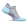 Feetures Elite Max Cushion No Show Tab Sock (Unisex) - Gray Sky Accessories - Socks - Performance - The Heel Shoe Fitters
