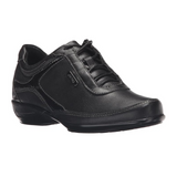 Aetrex Holly Lace Up (Women) - Black Leather Dress-Casual - Lace Ups - The Heel Shoe Fitters