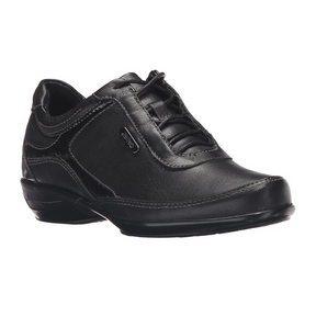 Aetrex Holly Lace Up (Women) - Black Leather Dress-Casual - Lace Ups - The Heel Shoe Fitters