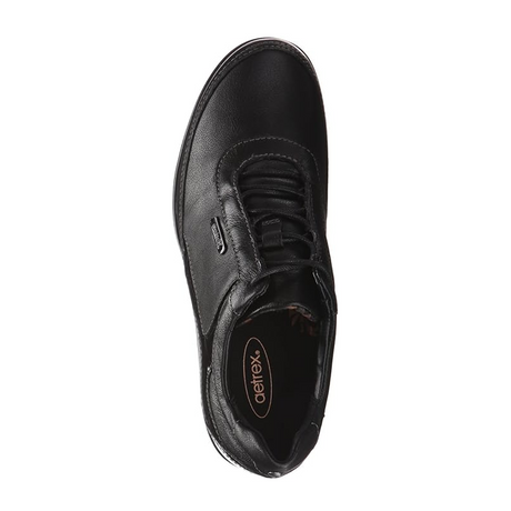 Aetrex Holly Lace Up (Women) - Black Leather Dress-Casual - Lace Ups - The Heel Shoe Fitters