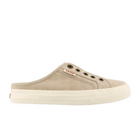 Taos EZ Soul Slip On Sneaker (Women) - Oat Washed Canvas Dress-Casual - Slip On - The Heel Shoe Fitters