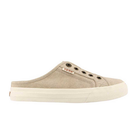 Taos EZ Soul Slip On Sneaker (Women) - Oat Washed Canvas Dress-Casual - Slip On - The Heel Shoe Fitters