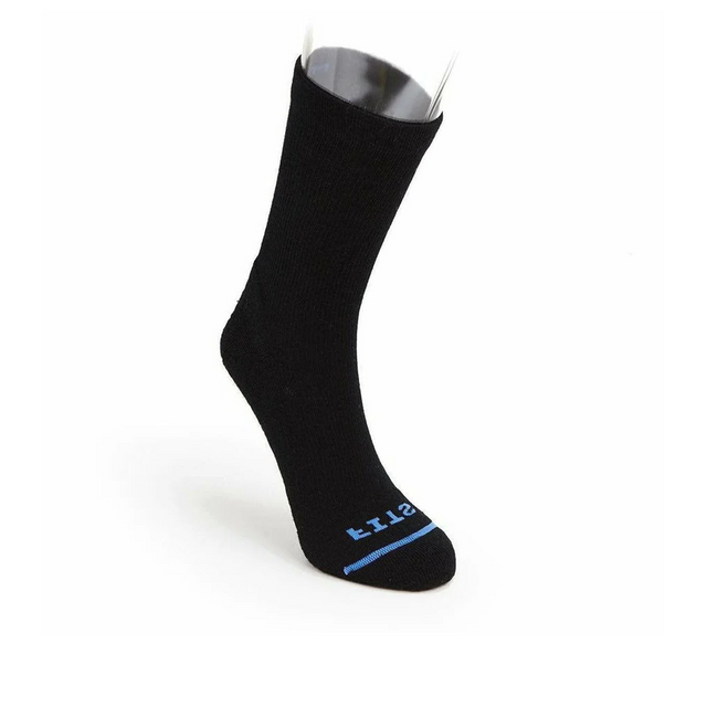 FITS F1002 Light Cushion Hiker Crew Sock (Unisex) - Black Accessories - Socks - Performance - The Heel Shoe Fitters