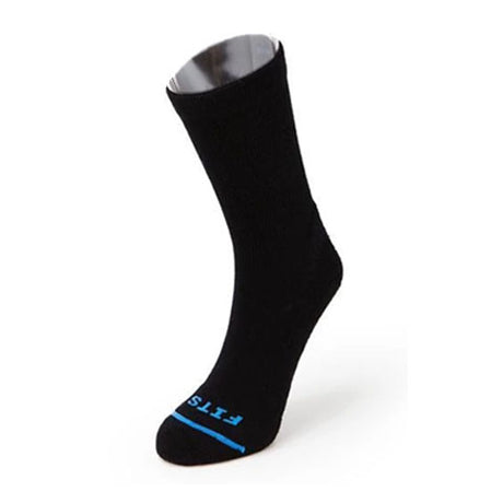 Fits F1002 Light Hiker Crew Sock (Unisex) - Black Accessories - Socks - Performance - The Heel Shoe Fitters