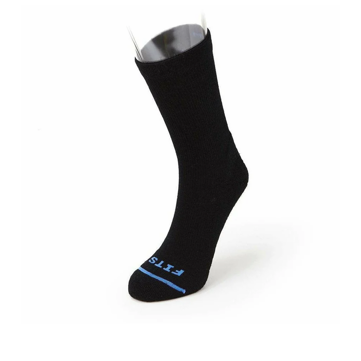 FITS F1002 Light Cushion Hiker Crew Sock (Unisex) - Black Accessories - Socks - Performance - The Heel Shoe Fitters