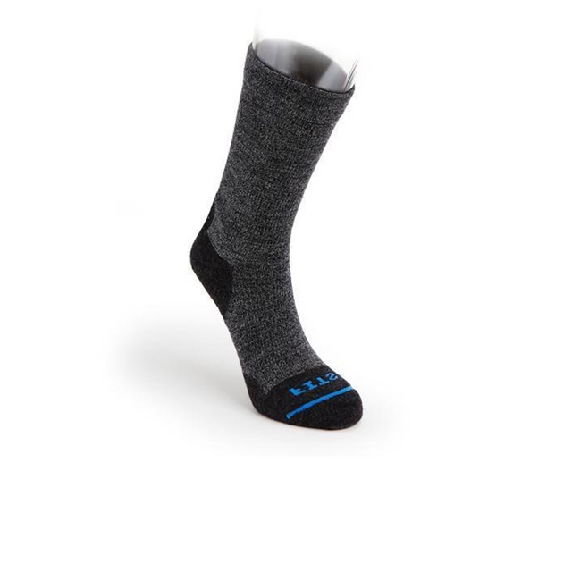 FITS F1002 Light Cushion Hiker Crew Sock (Unisex) - Coal Accessories - Socks - Performance - The Heel Shoe Fitters