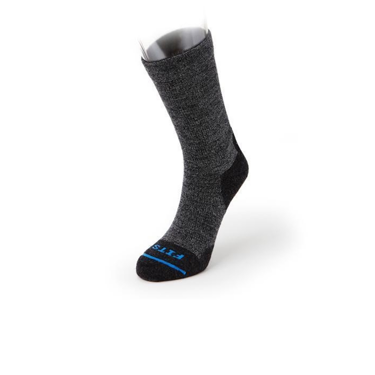 FITS F1002 Light Cushion Hiker Crew Sock (Unisex) - Coal Accessories - Socks - Performance - The Heel Shoe Fitters