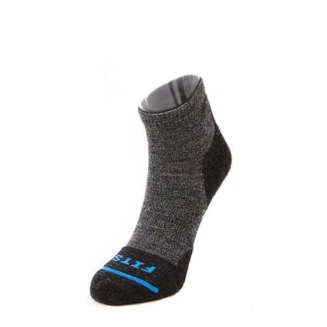 Fits F1003 Light Hiker Quarter Sock (Unisex) - Coal Accessories - Socks - Performance - The Heel Shoe Fitters