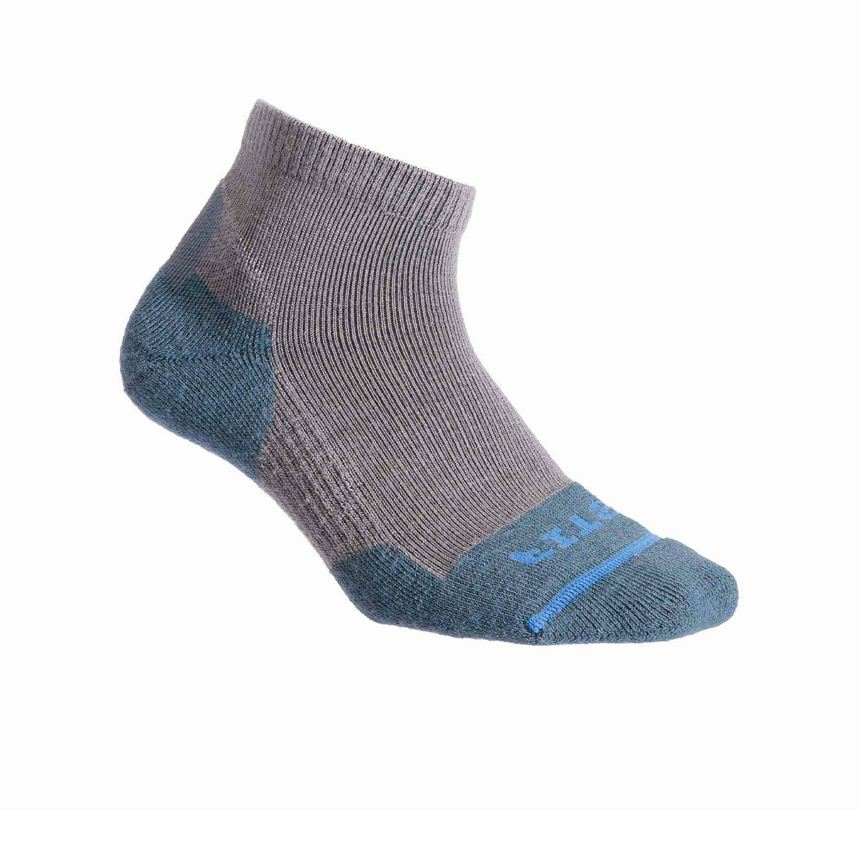 FITS F1003 Light Cushion Hiker Quarter Sock (Unisex) - Titanium Accessories - Socks - Performance - The Heel Shoe Fitters