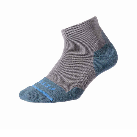 FITS F1003 Light Cushion Hiker Quarter Sock (Unisex) - Titanium Accessories - Socks - Performance - The Heel Shoe Fitters