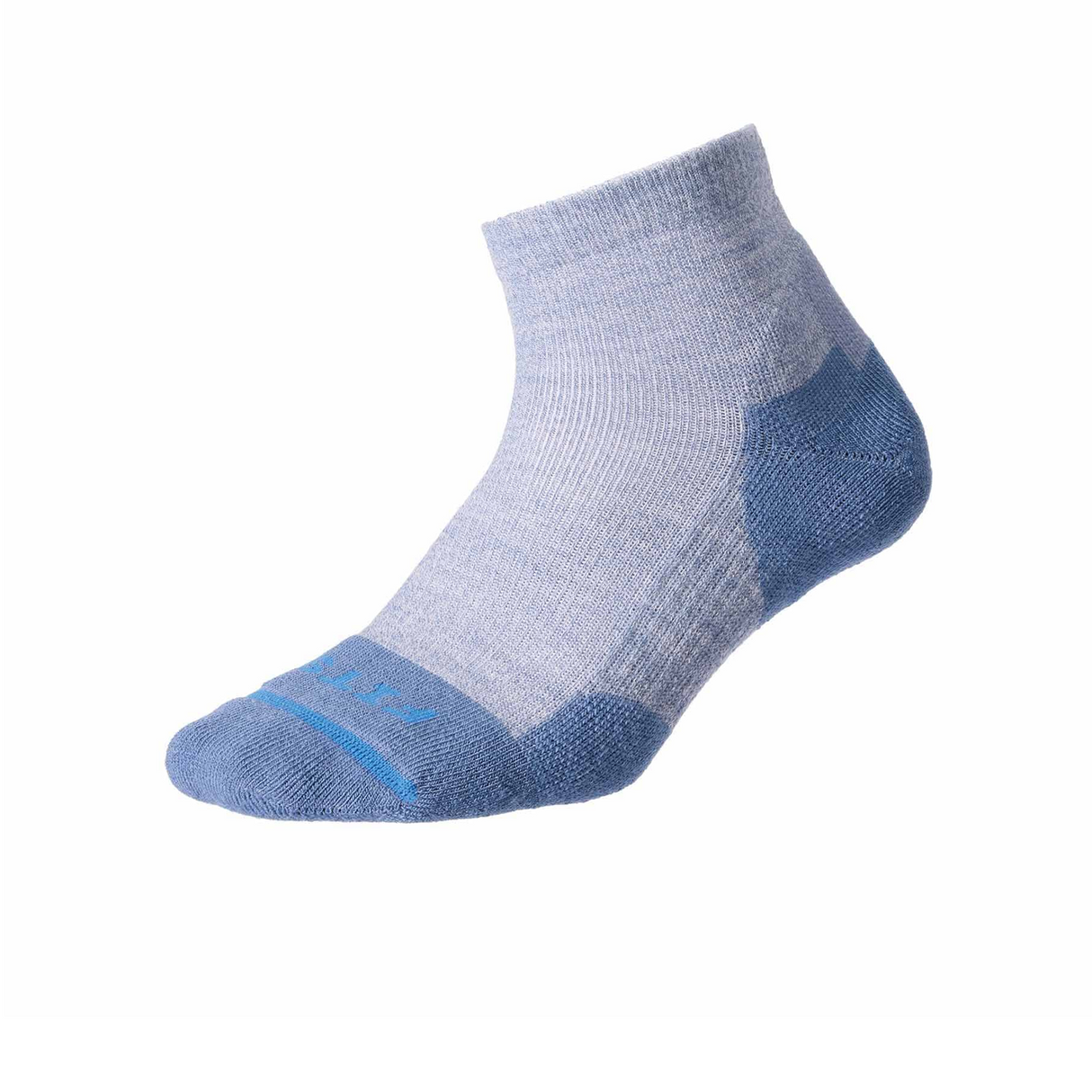 FITS F1003 Light Cushion Hiker Quarter Sock (Unisex) - Ocean Accessories - Socks - Performance - The Heel Shoe Fitters