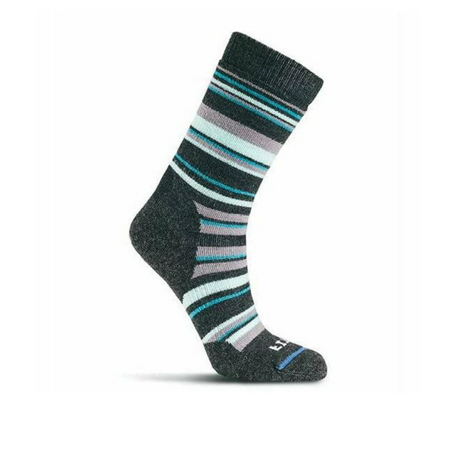 FITS F1015 Baya Full Cushion Hiker Crew Sock (Unisex) - Charcoal Accessories - Socks - Performance - The Heel Shoe Fitters