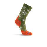 FITS F1017 Aspen Full Cushion Hiker Crew Sock (Unisex) - Forest/Red Accessories - Socks - Performance - The Heel Shoe Fitters