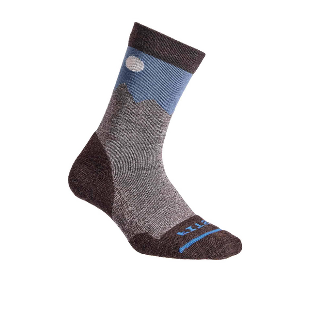 FITS F1053 Teton Light Cushion Hiker Crew Sock (Unisex) - Chestnut/Stormy Weather Accessories - Socks - Performance - The Heel Shoe Fitters