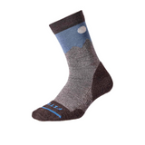 FITS F1053 Teton Light Cushion Hiker Crew Sock (Unisex) - Chestnut/Stormy Weather Accessories - Socks - Performance - The Heel Shoe Fitters