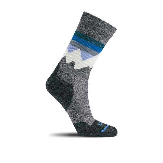 FITS F1058 Mountain Top Light Cushion Hiker Crew Sock (Unisex) - Coal Accessories - Socks - Performance - The Heel Shoe Fitters