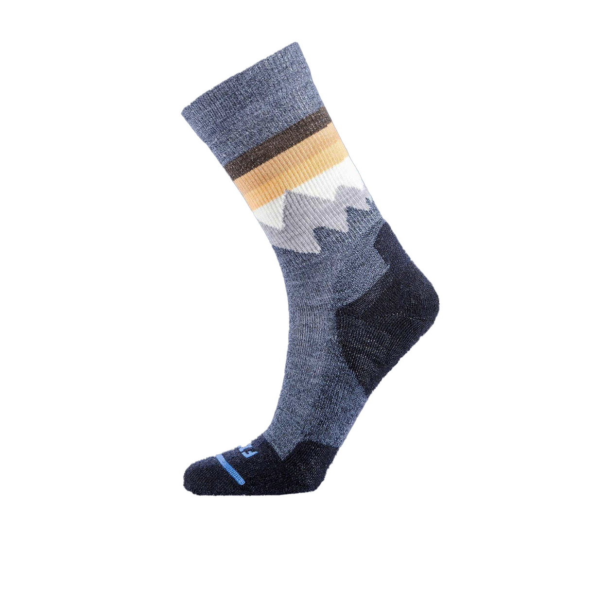 FITS F1058 Mountain Top Light Cushion Hike Crew Sock (Unisex) - Navy Accessories - Socks - Performance - The Heel Shoe Fitters