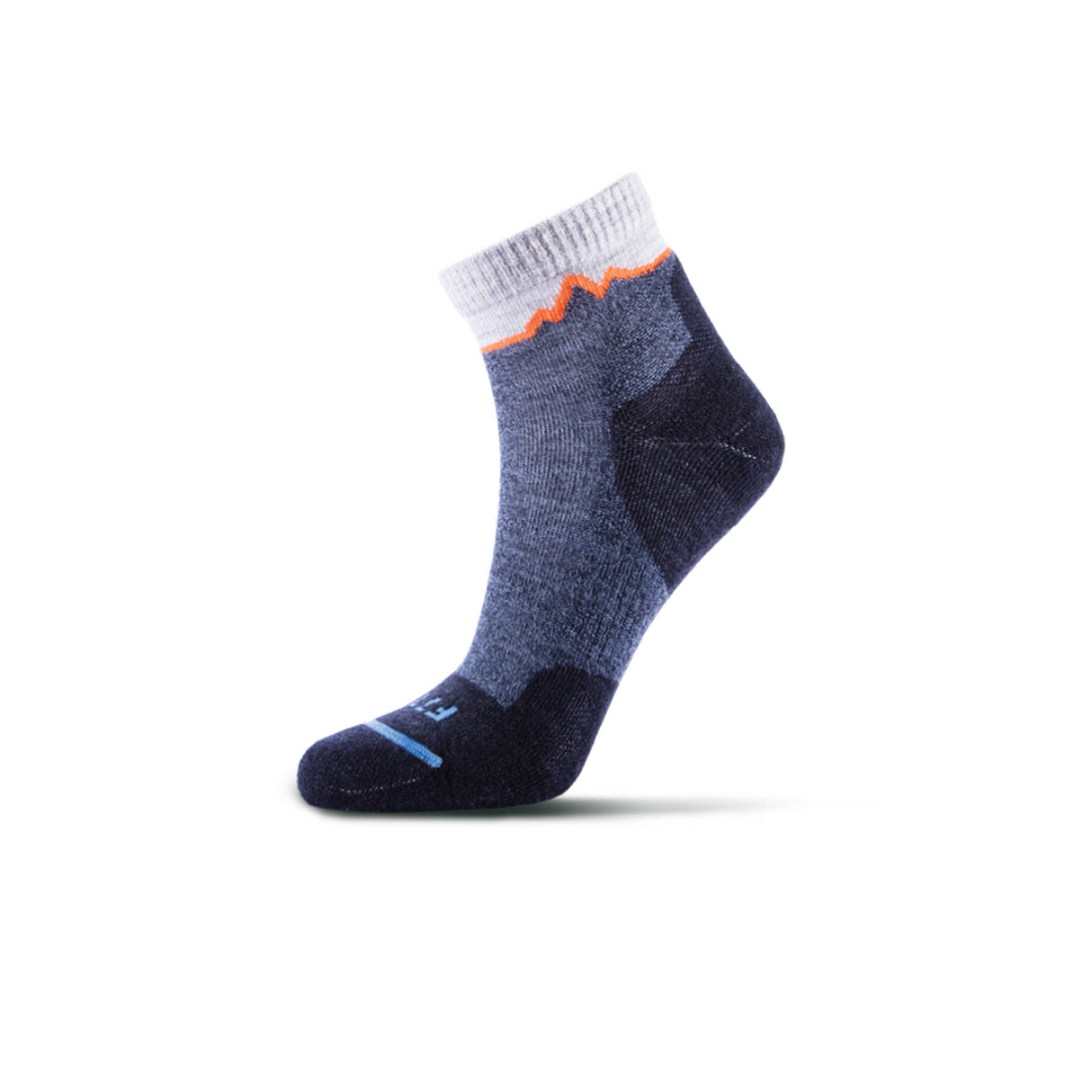 FITS F1079 Crestone Light Cushion Hiker Quarter Sock (Unisex) - Navy  - The Heel Shoe Fitters