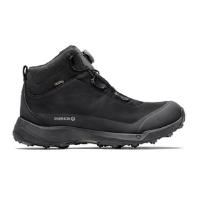 Icebug Stavre BUGrip GTX Winter Hiking Boot (Men) - Black with Studs Hiking - Mid - The Heel Shoe Fitters