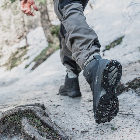 Icebug Stavre BUGrip GTX Mid Boot (Women) - Black Hiking - Mid - The Heel Shoe Fitters