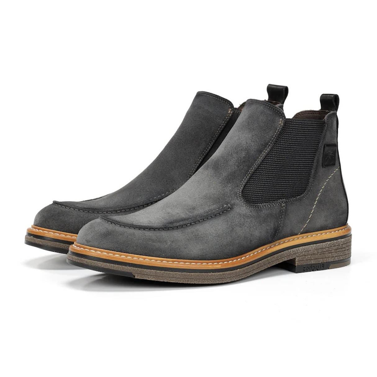 Fluchos Kasper F1821 Chelsea Boot (Men) - Afelpado Grafito Boots - Casual - Mid - The Heel Shoe Fitters