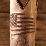 Ariat Circuit Patriot Western Boot (Men) - Weathered Tan Boots - Fashion - High - The Heel Shoe Fitters