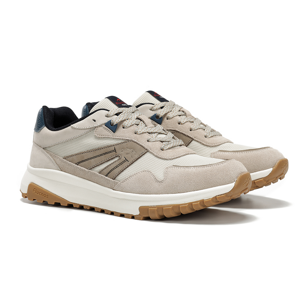 Fluchos Arion F2011 Sneaker (Men) - Taupe Athletic - Casual - Lace Up - The Heel Shoe Fitters