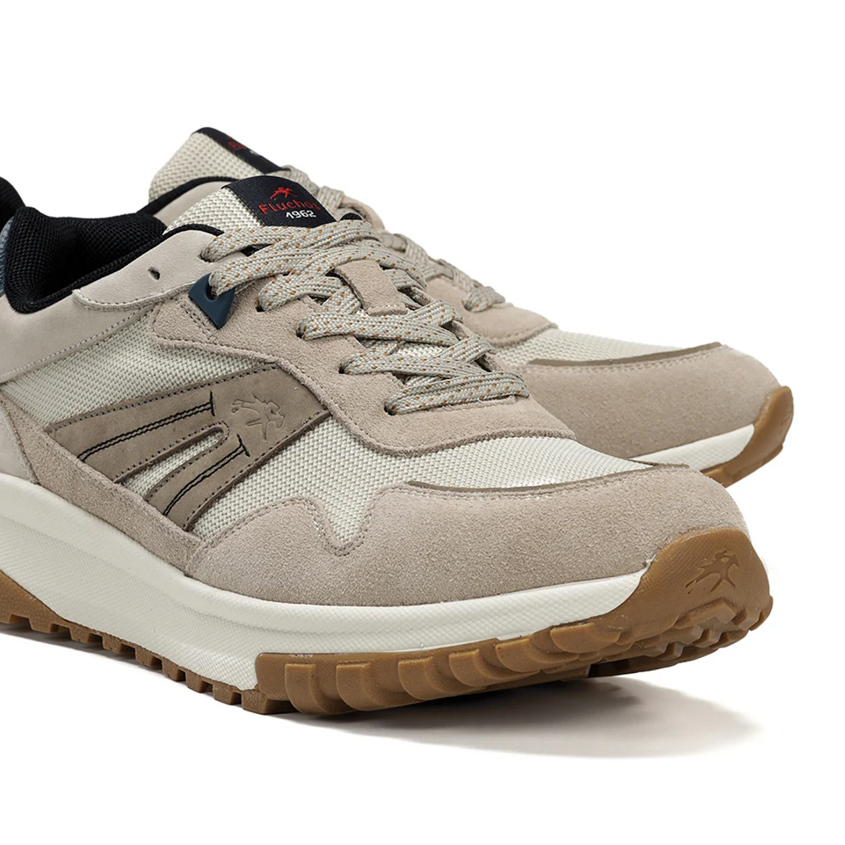 Fluchos Arion F2011 Sneaker (Men) - Taupe Athletic - Casual - Lace Up - The Heel Shoe Fitters