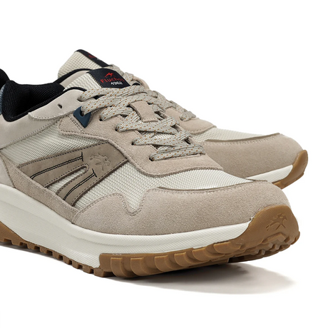 Fluchos Arion F2011 Sneaker (Men) - Taupe Athletic - Casual - Lace Up - The Heel Shoe Fitters