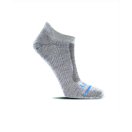 FITS F3002 Ultra Light Runner No Show Sock (Unisex) - Light Grey Accessories - Socks - Performance - The Heel Shoe Fitters