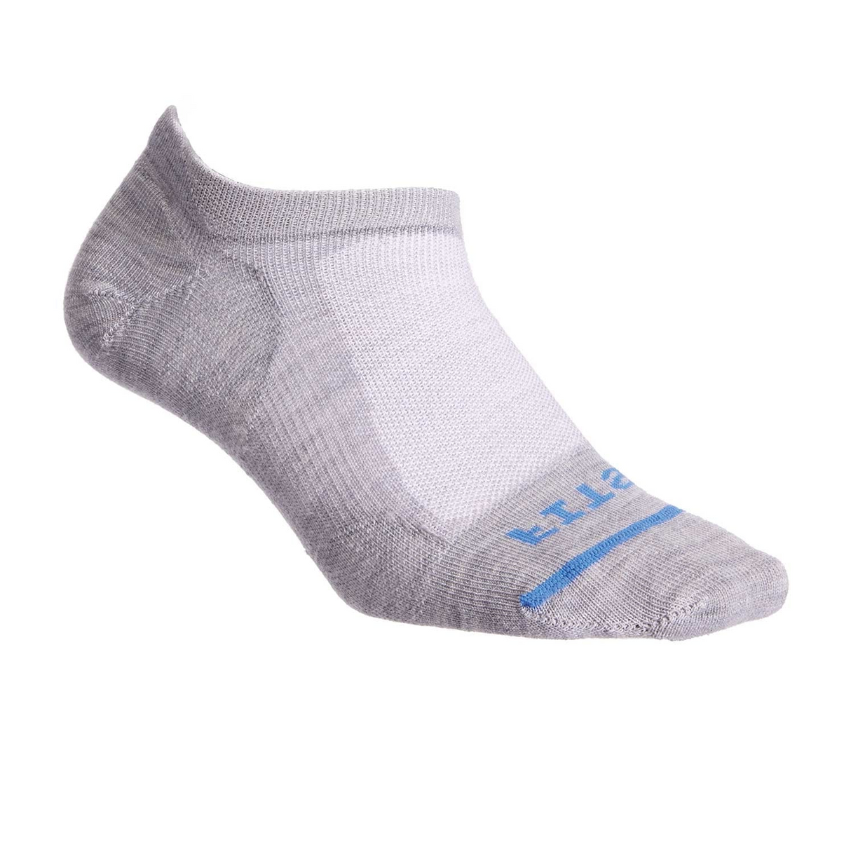 FITS F3002 Ultra Light Runner No Show Sock (Unisex) - Light Grey Accessories - Socks - Performance - The Heel Shoe Fitters