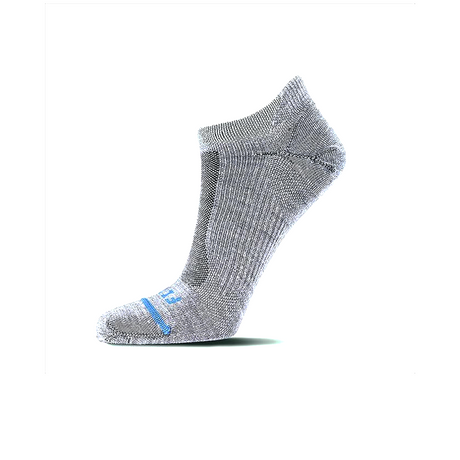 FITS F3002 Ultra Light Runner No Show Sock (Unisex) - Light Grey Accessories - Socks - Performance - The Heel Shoe Fitters