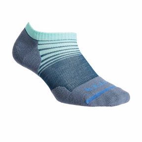 FITS F3108 Tri Stripe Light Cushion Runner Low Sock (Unisex) - Reflecting Pond/Stormy Weather Accessories - Socks - Performance - The Heel Shoe Fitters