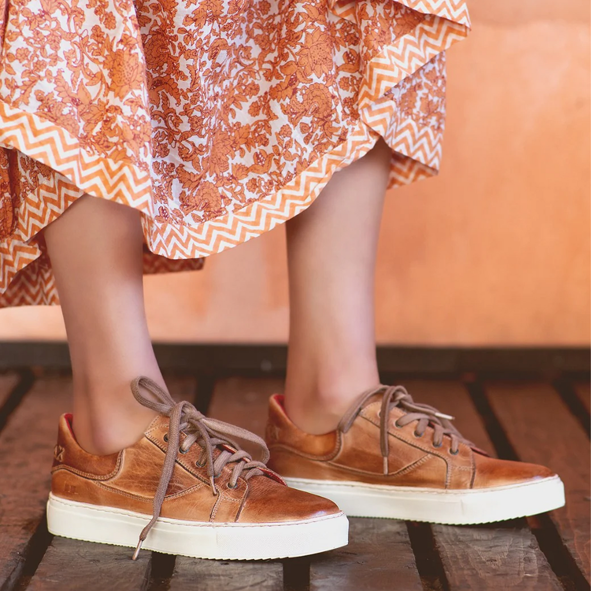 Bed Stu Azeli Sneaker (Women) - Tan Rustic Athletic - Casual - Lace Up - The Heel Shoe Fitters