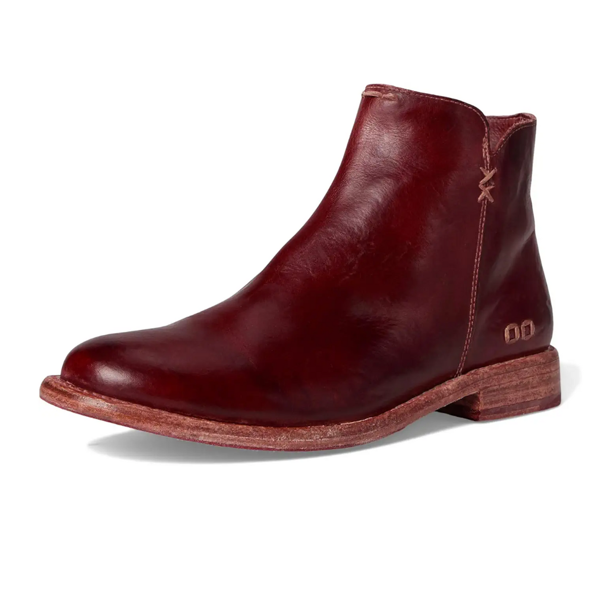 Bed Stu Yurisa Ankle Boot (Women) - Cherry Lacquer Boots - Casual - Low - The Heel Shoe Fitters