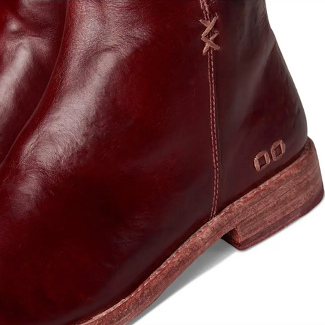 Bed Stu Yurisa Ankle Boot (Women) - Cherry Lacquer Boots - Casual - Low - The Heel Shoe Fitters