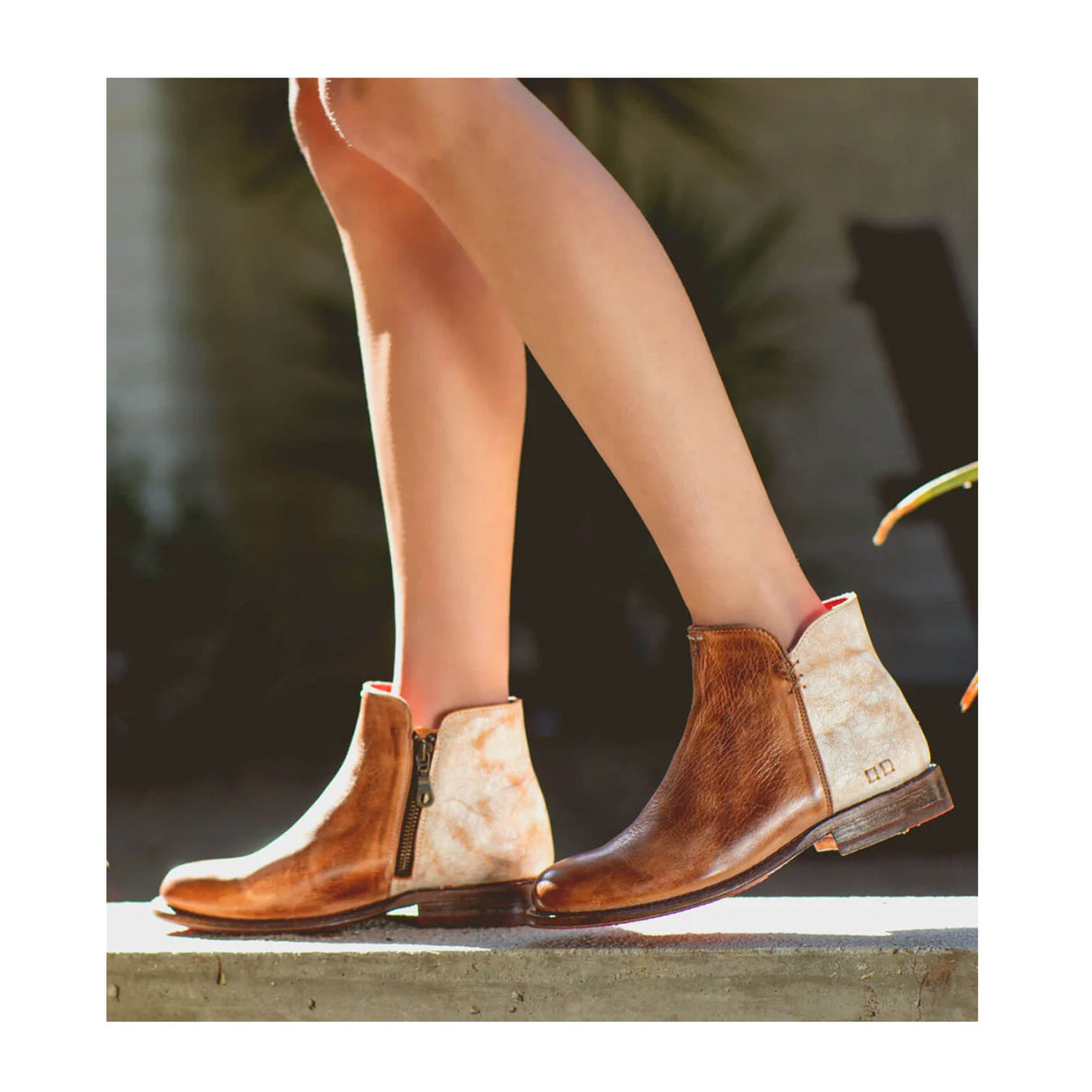 Bed Stu Yurisa Ankle Boot (Women) - Nectar Lux Tan Rustic Boots - Casual - Low - The Heel Shoe Fitters