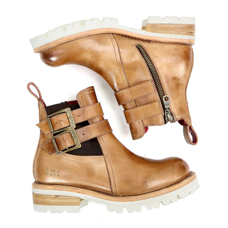 Bed Stu Ginger II Ankle Boot (Women) - Tan Rustic Boots - Casual - Mid - The Heel Shoe Fitters