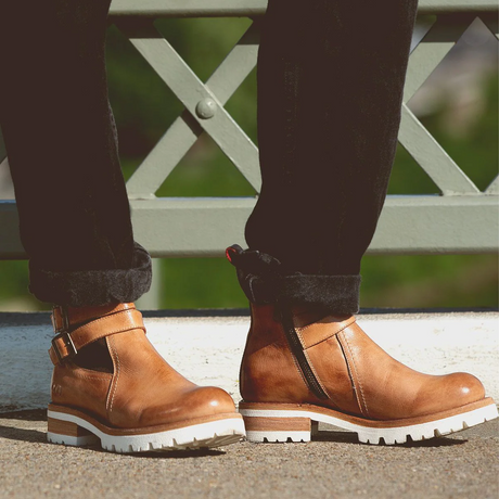 Bed Stu Ginger II Ankle Boot (Women) - Tan Rustic Boots - Casual - Mid - The Heel Shoe Fitters